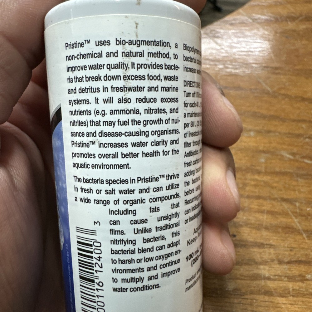Pristine (100 ml) Bacterial Water Conditioner - Seachem