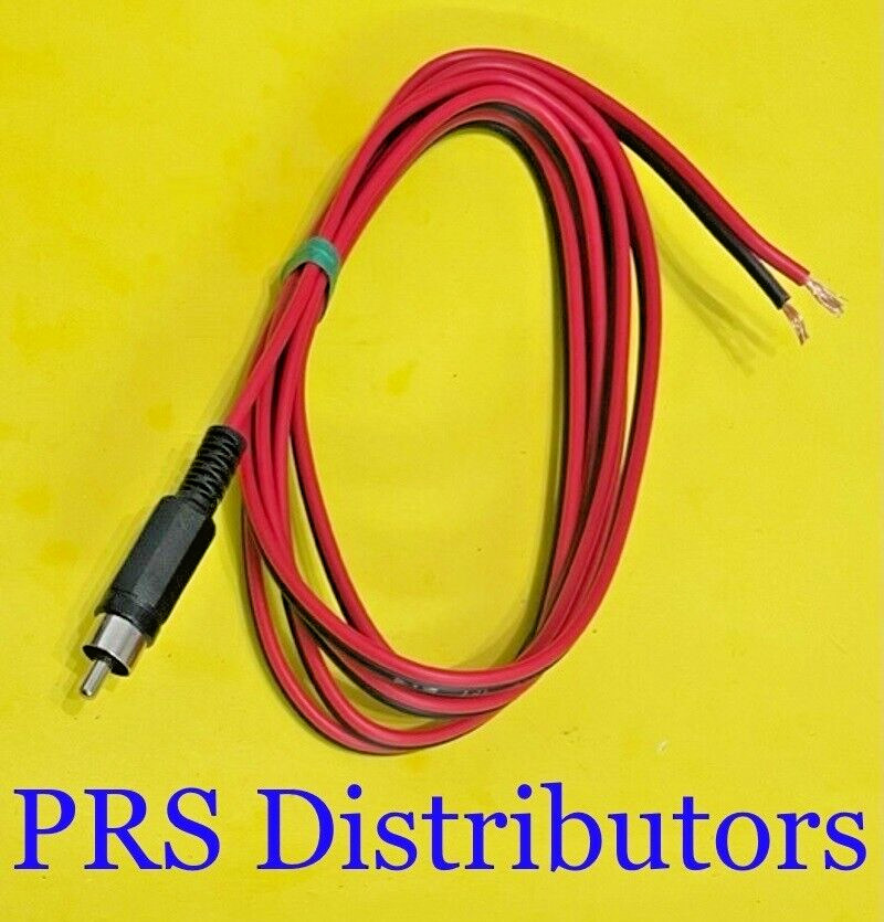 RCA Male Audio Plug jack To Two Bare Wires Amplifier electronic Projects 5 ft