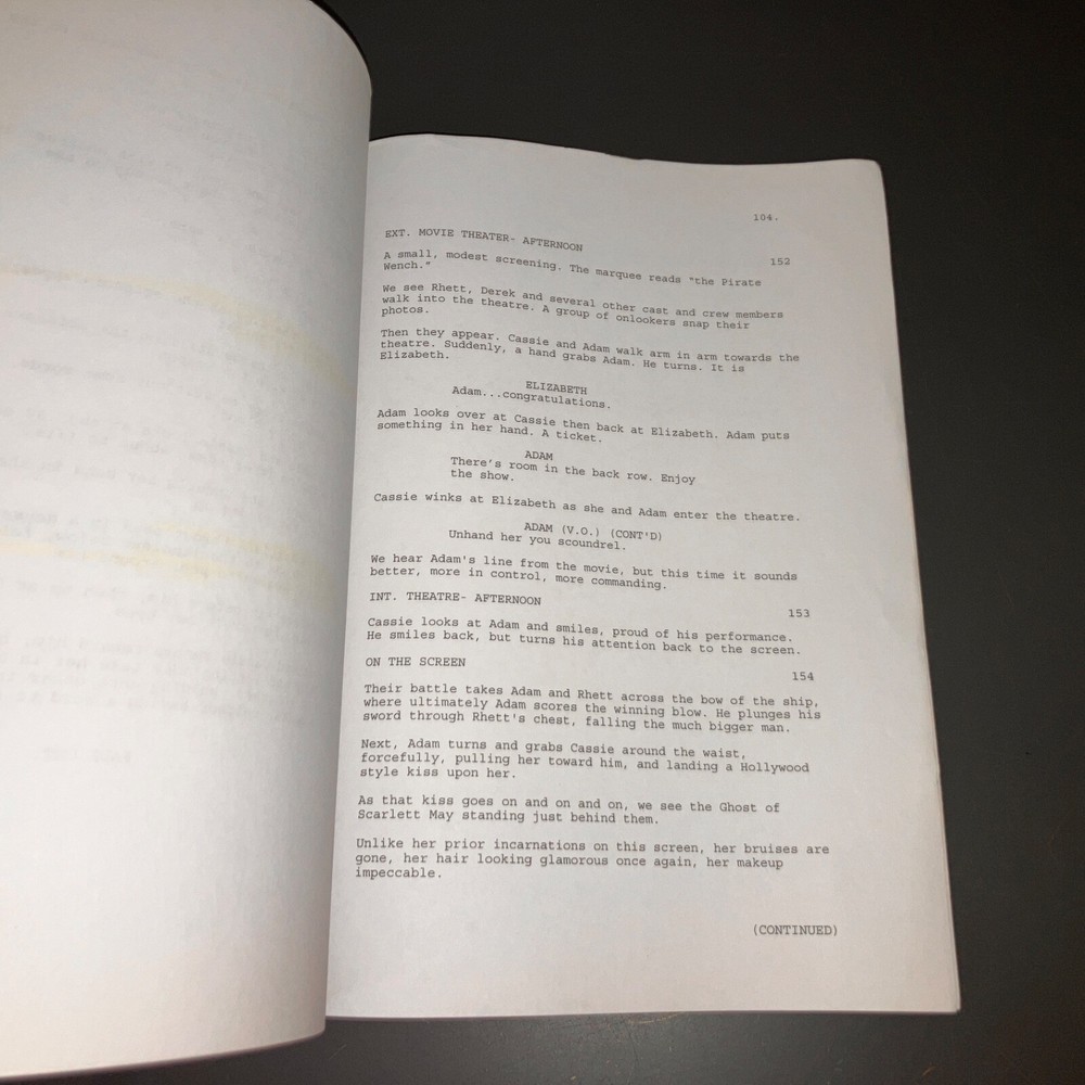 DARK REEL (2008) Horror Script w/Dead Body Highlights + Shooting Schedule + COA!