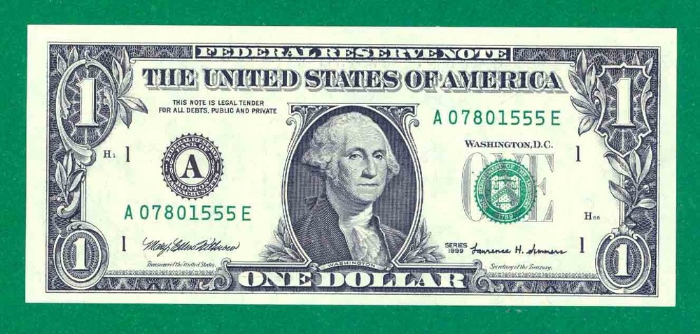 $1 1999 1 A/E BLOCK (w) BOSTON CU. P-2.