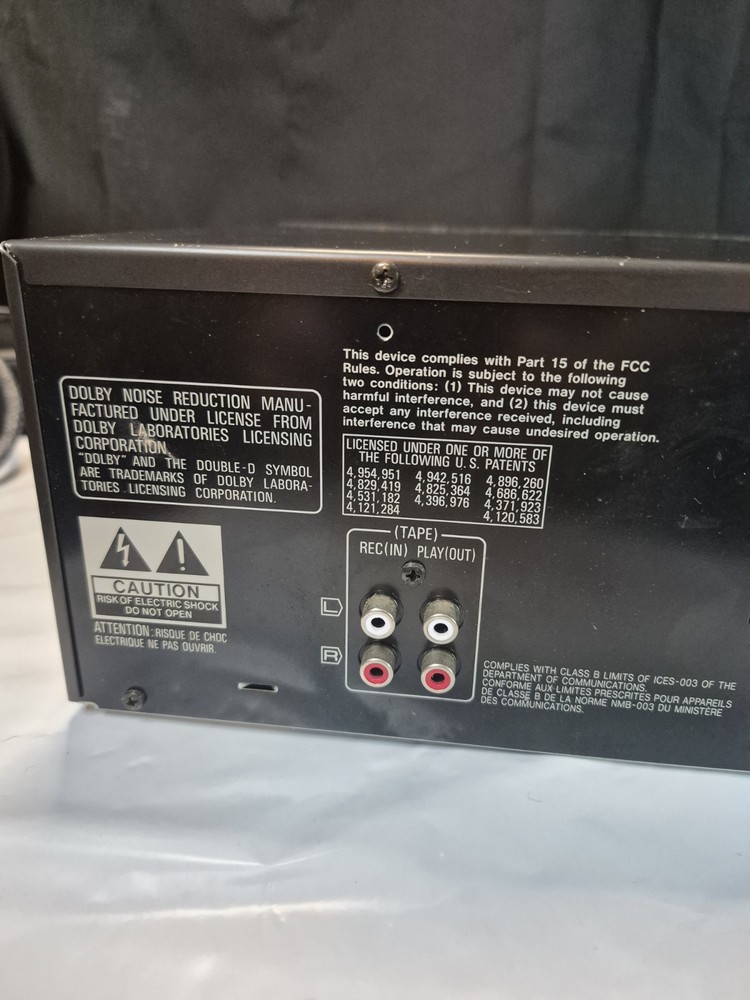 Technics RS-TR170 Auto Reverse Dual Cassette Tape Player,, A- Side Works.