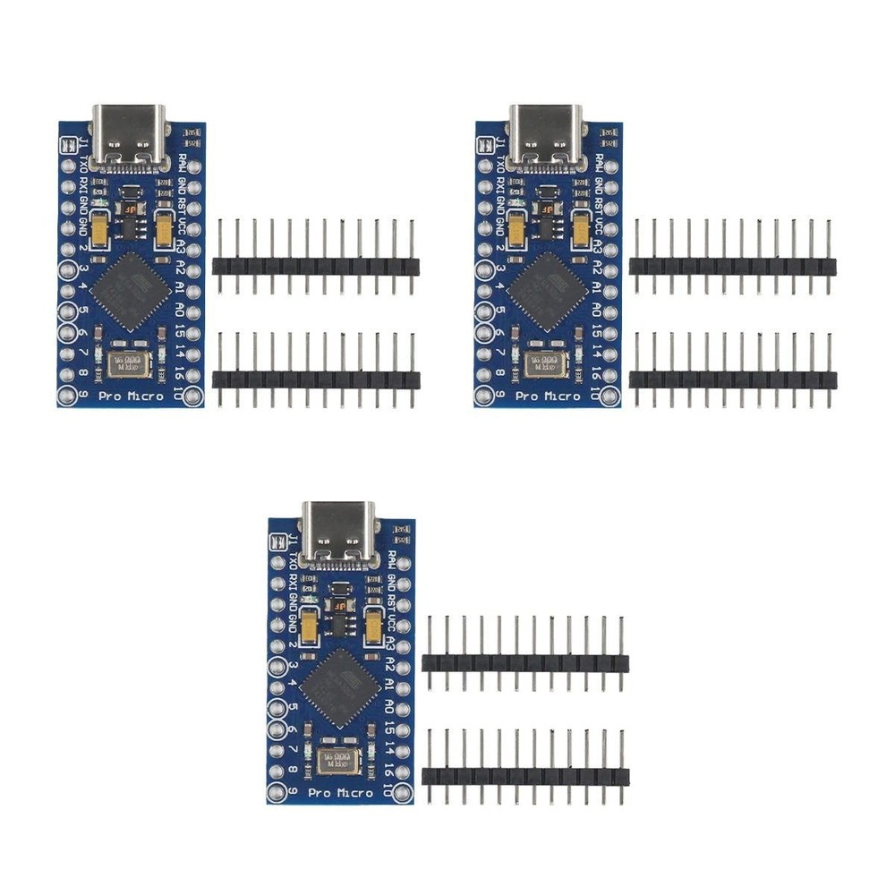 3 PCS TypeC Pro Micro Atmega32U4 5V 16M Development Board Raspberry Pi Arduino
