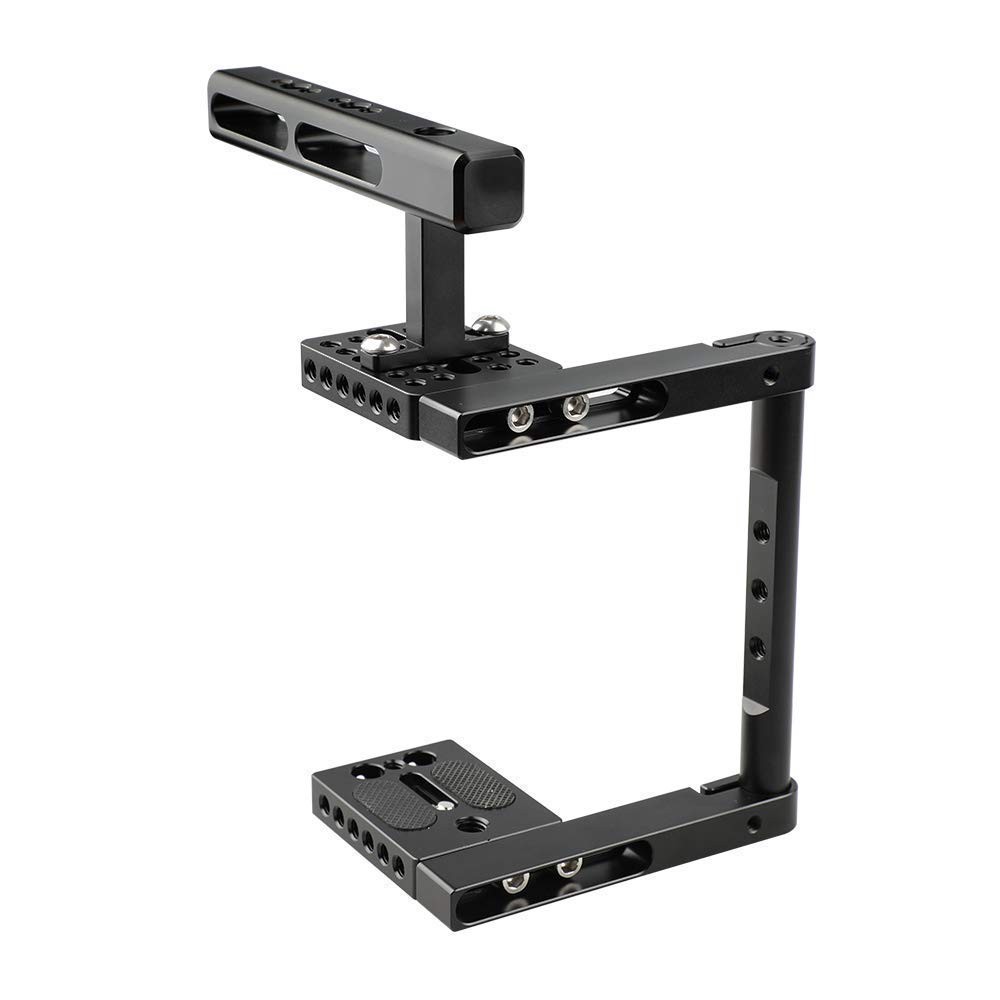 CAMVATE Basic Camera Cage Rig with Top Handle Universal Use - 1897 Black