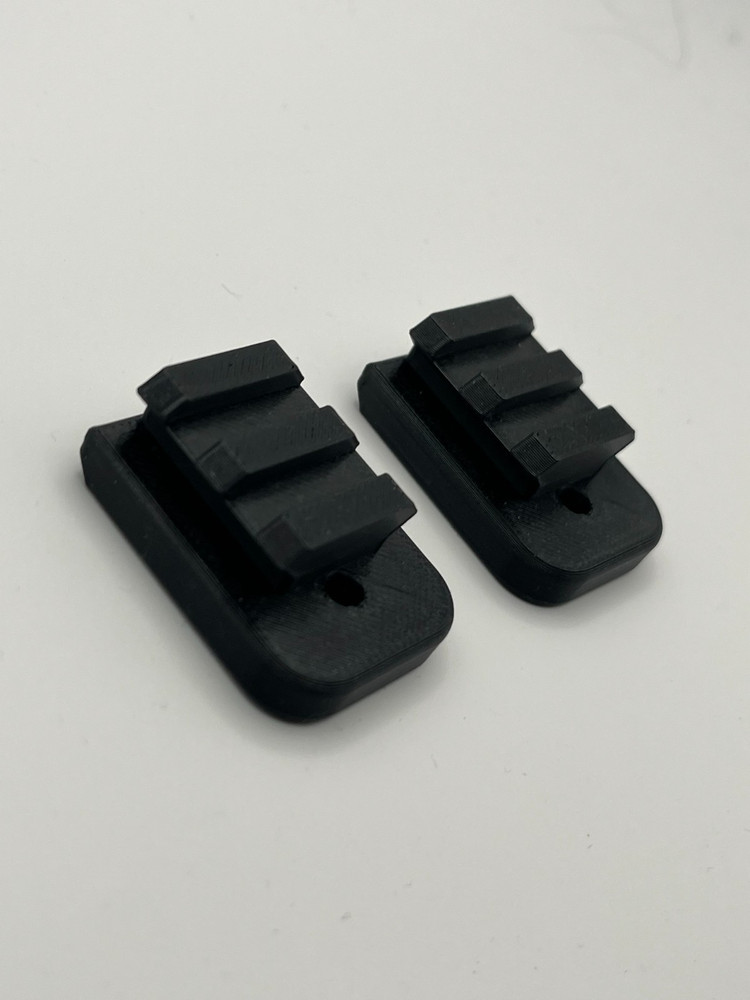 MantisX Compatible MagRail Glock Double Stack 9mm/.40 Mag Floor Plate - 3 Pack