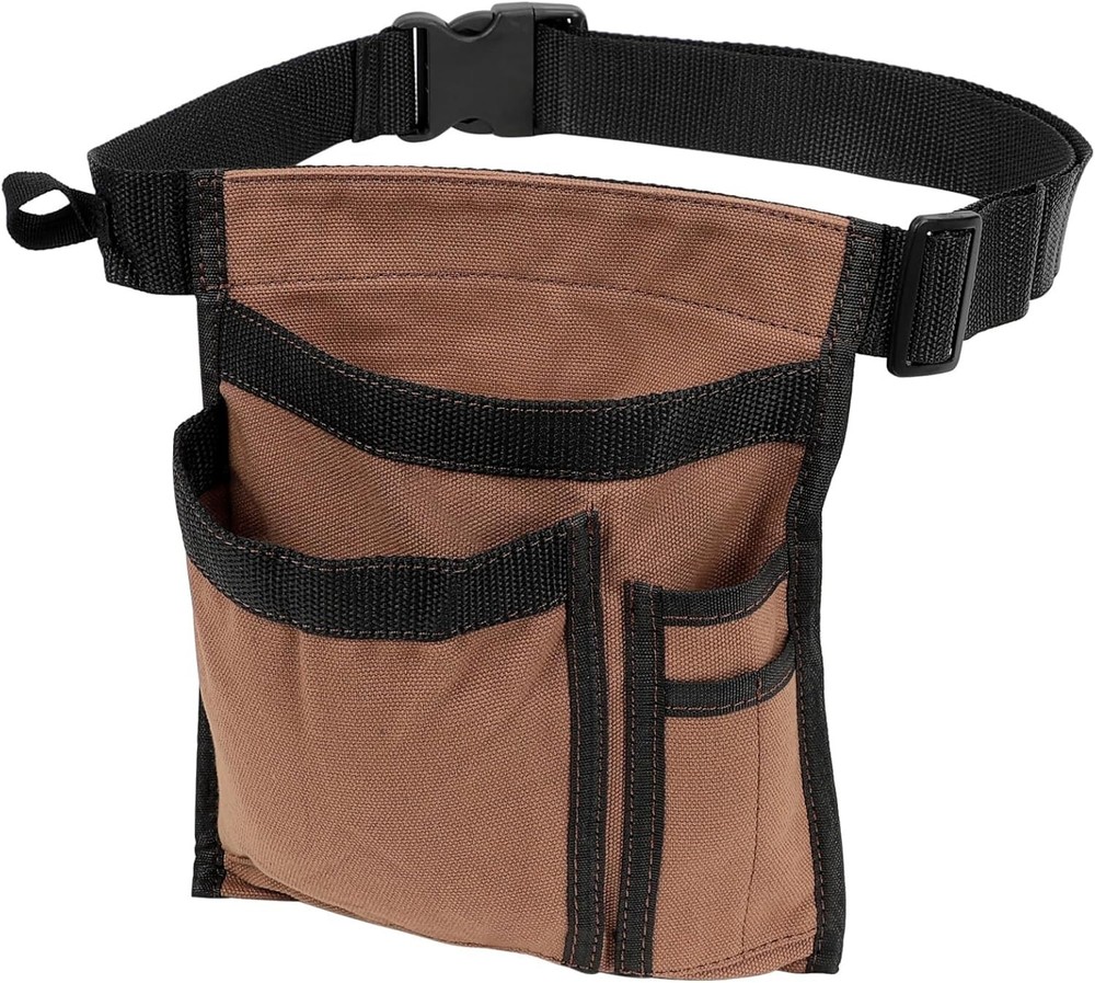 Durable 5-Pocket Canvas Tool Belt for Men