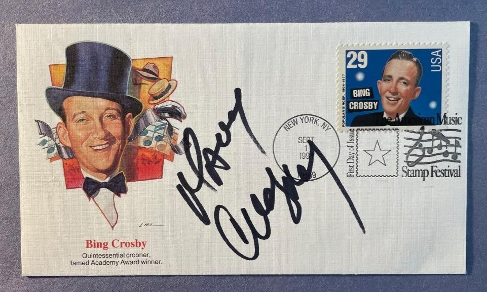 SIGNED MARY CROSBY FDC AUTOGRAPHED FIRST DAY COVER
