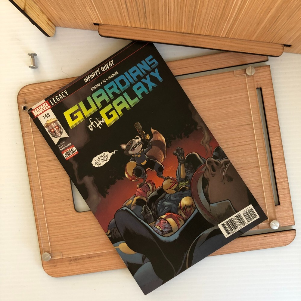 Comic Storage/Display Box Plus Guardians of the Galaxy Infinity Quest Comic Book