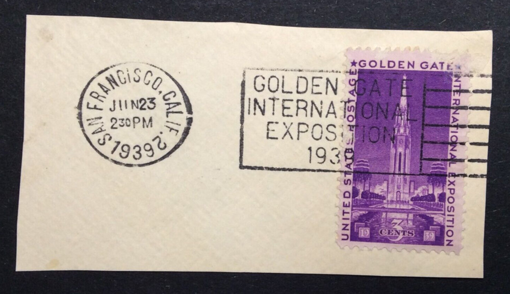 U.S. Postage Stamp Cut Postmark - San Francisco. Calf.