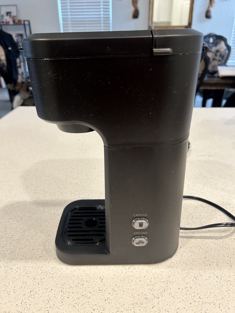 Mainstays Black Matte Single Serve Coffee Maker