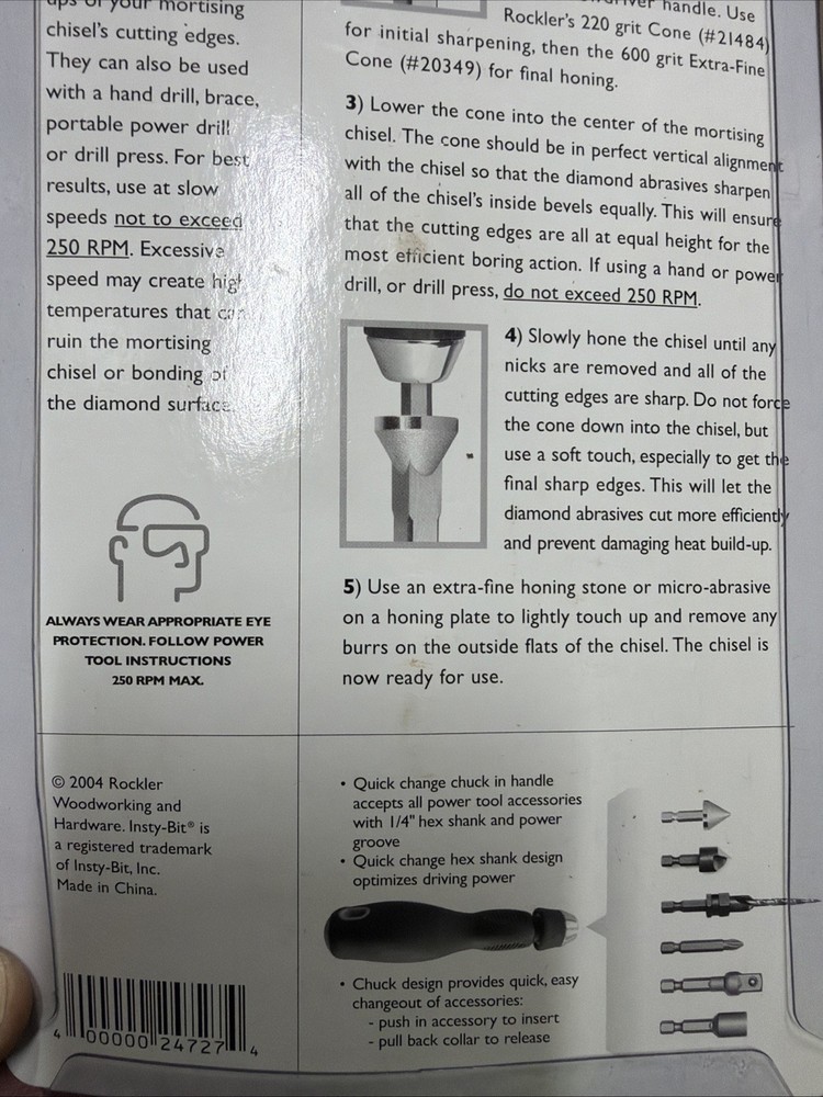 Rockler 3pc Sharpening Set New (ae5 Bin37)