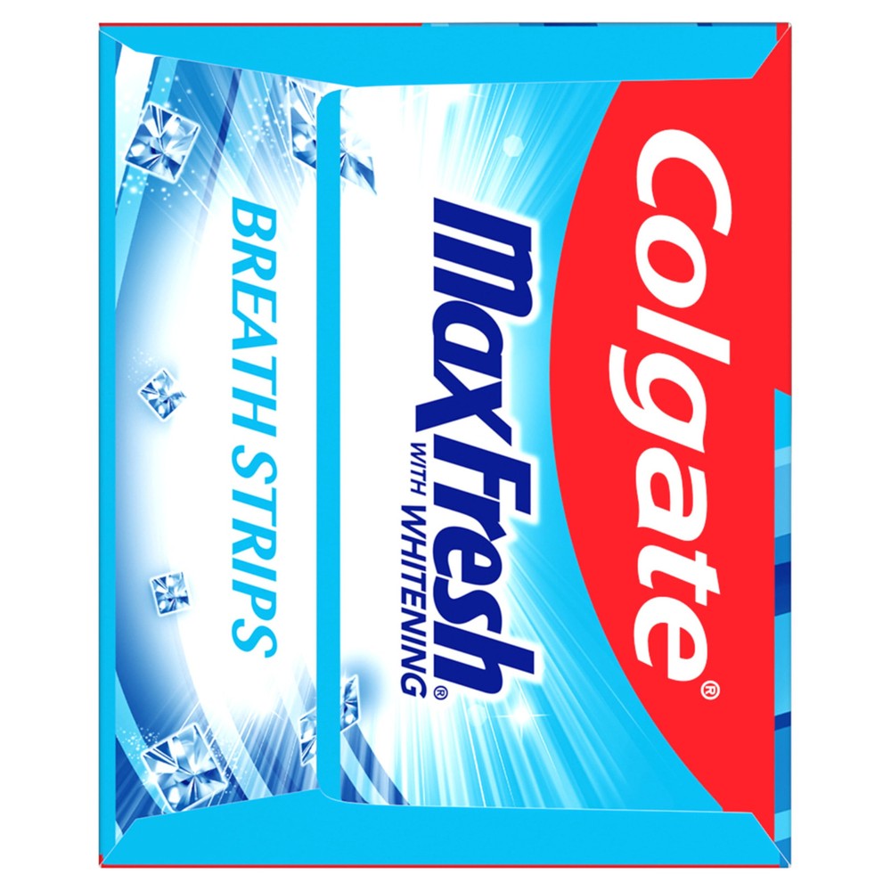 Colgate Max Fresh Whitening Toothpaste 6.3 oz Cool Mint Breath Strips