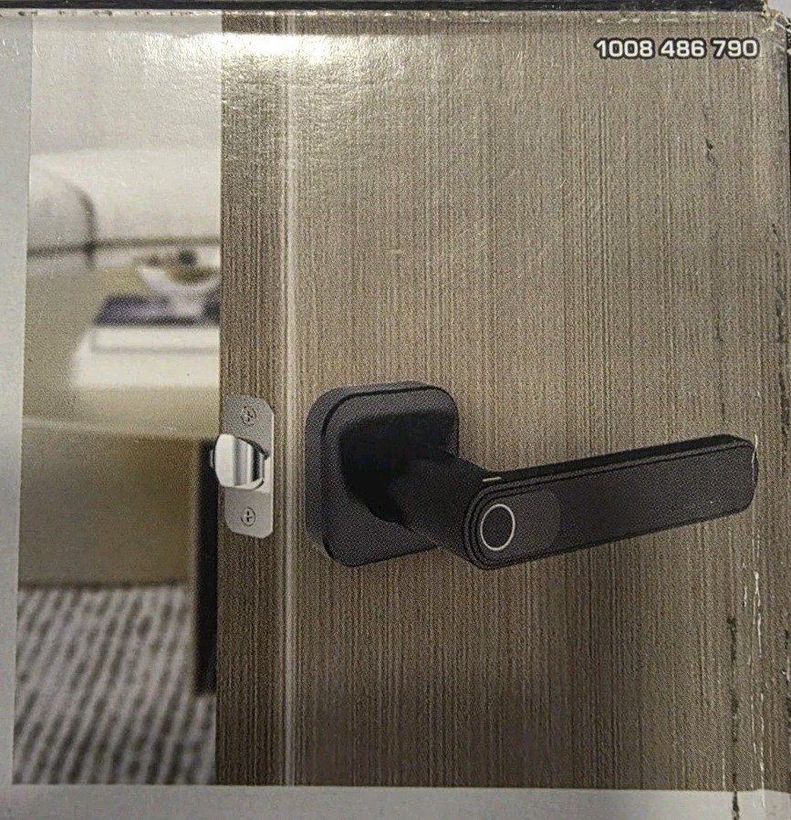 Defiant Electronic Fingerprint Door Lock Automatic Home Security Black Matte