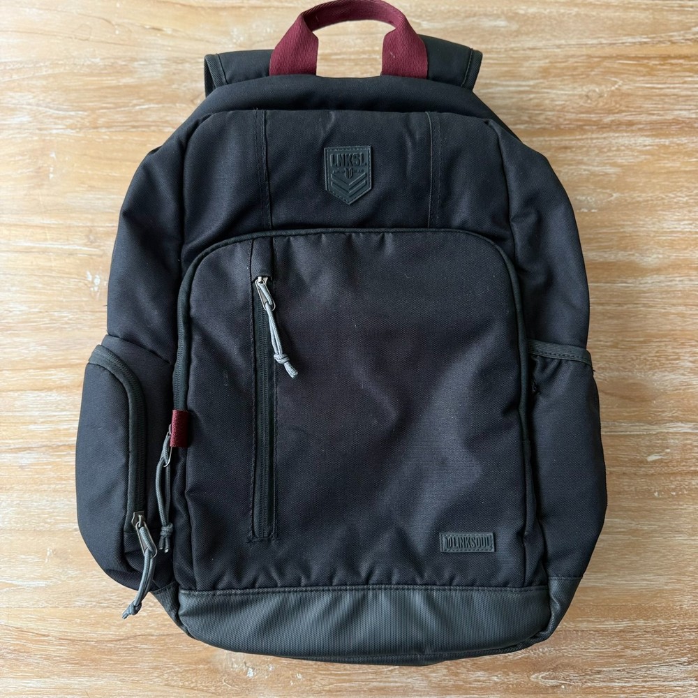 Linksoul Laptop 18” Backpack Black Durable Golfing Multi Compartments