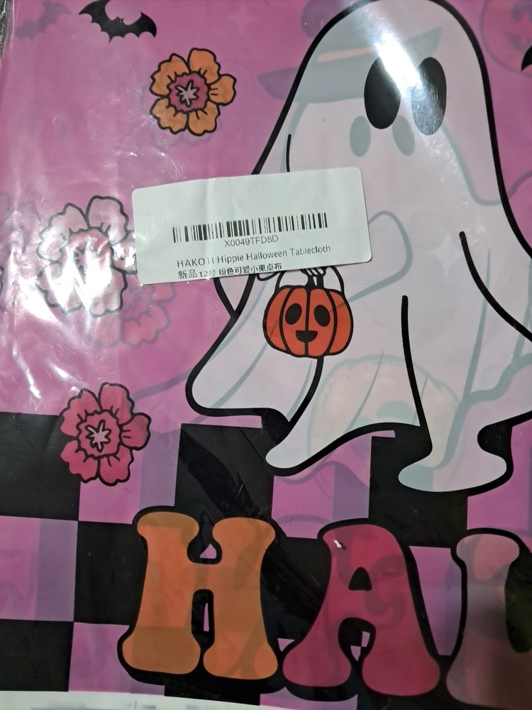 Hippie Halloween Tablecloth