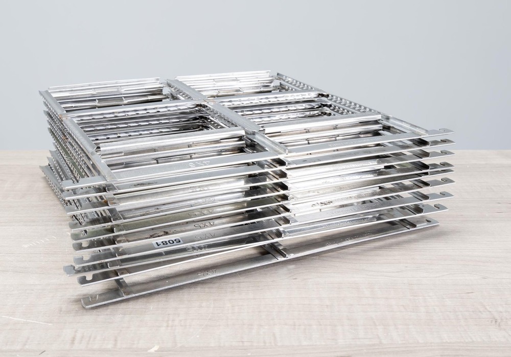 Large Format 4x5 Stainless Steel Developing Rack 4-up Kodak