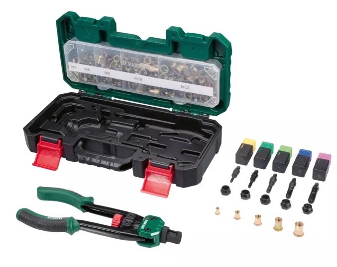 Parkside Rivet Nut Tool with Accessories