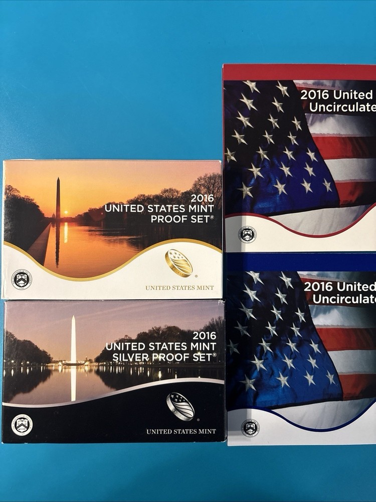 2016 united states mint clad & silver proof sets.