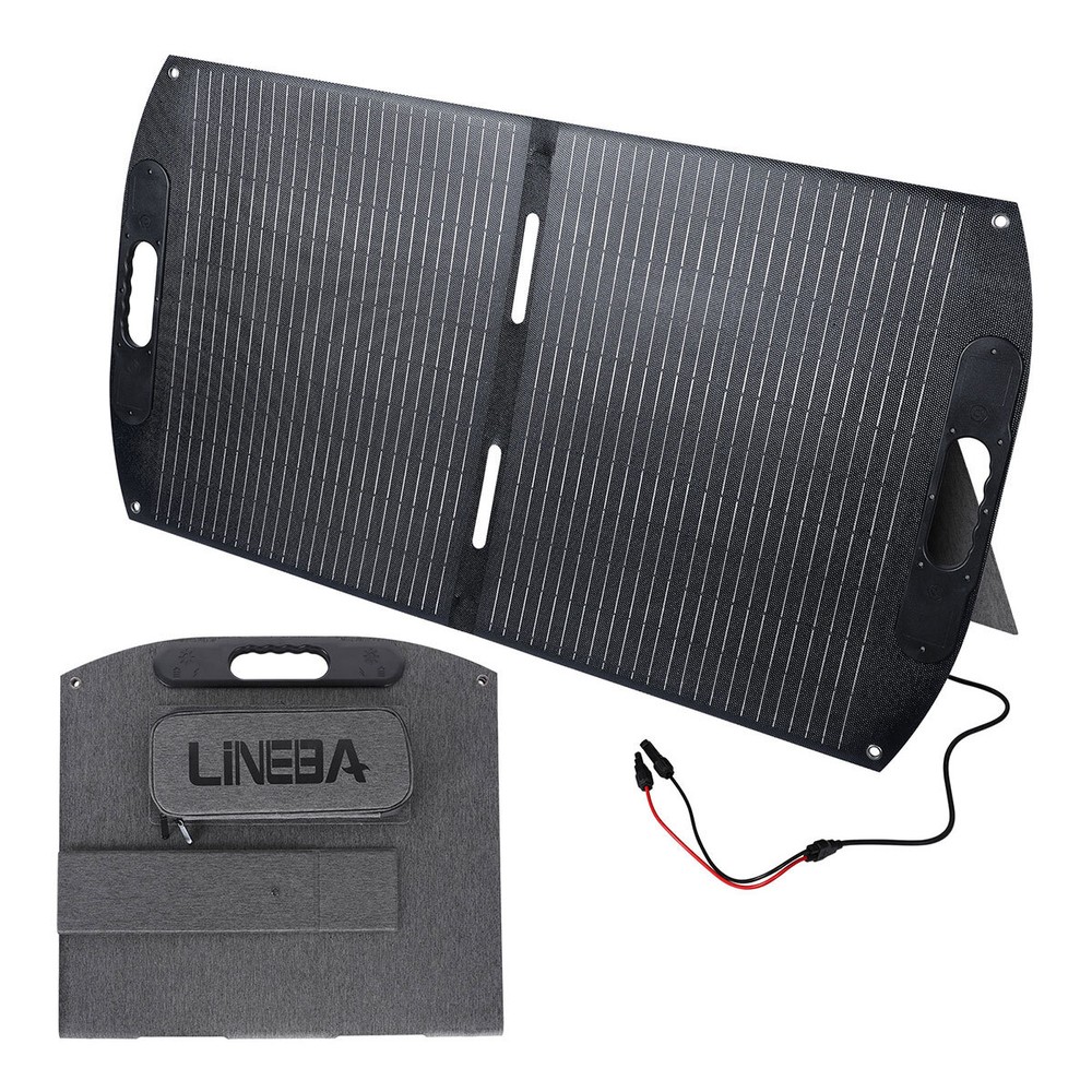 22V 200W Solar Panel Black Foldable Battery Home Caravan Camping Charge Power US