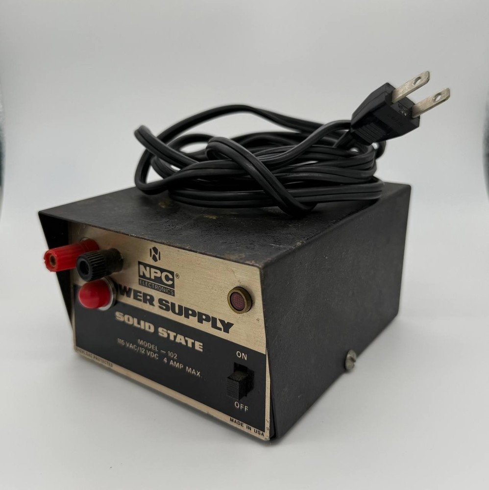 NPC Model 102 Power Supply 115VAC/12 VDC 4 Amp Solid State