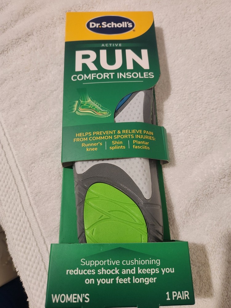 Dr. Scholls Active Run Comfort Insoles, women's. NEW