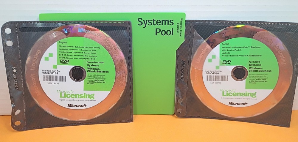 🔥 Used Microsoft licensing SQL Server Visual Studio Office Client Software CD