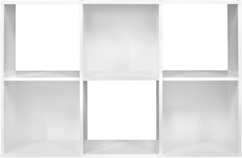 Cubeicals 6 Cube Storage Shelf Organizer Bookshelf Stackable Vertical/Horizontal