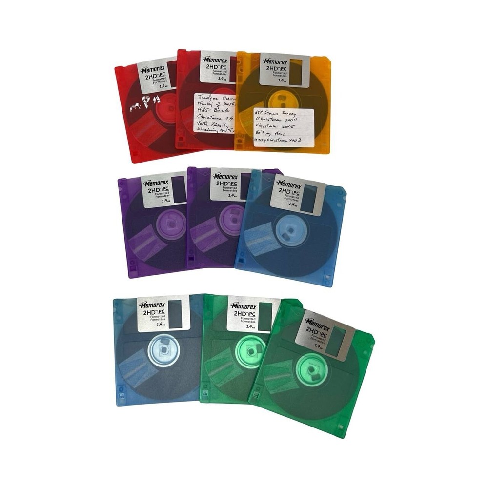 Memorex PC Formatted 3.5" Computer Diskettes 1.4 MB HD - 10 Disks