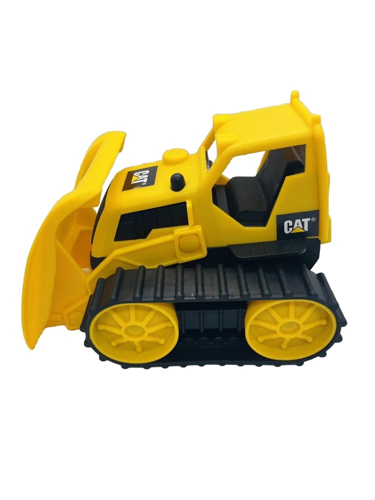 Cat Plastic Tractor Yellow Black Construction Vehicle Bulldozer