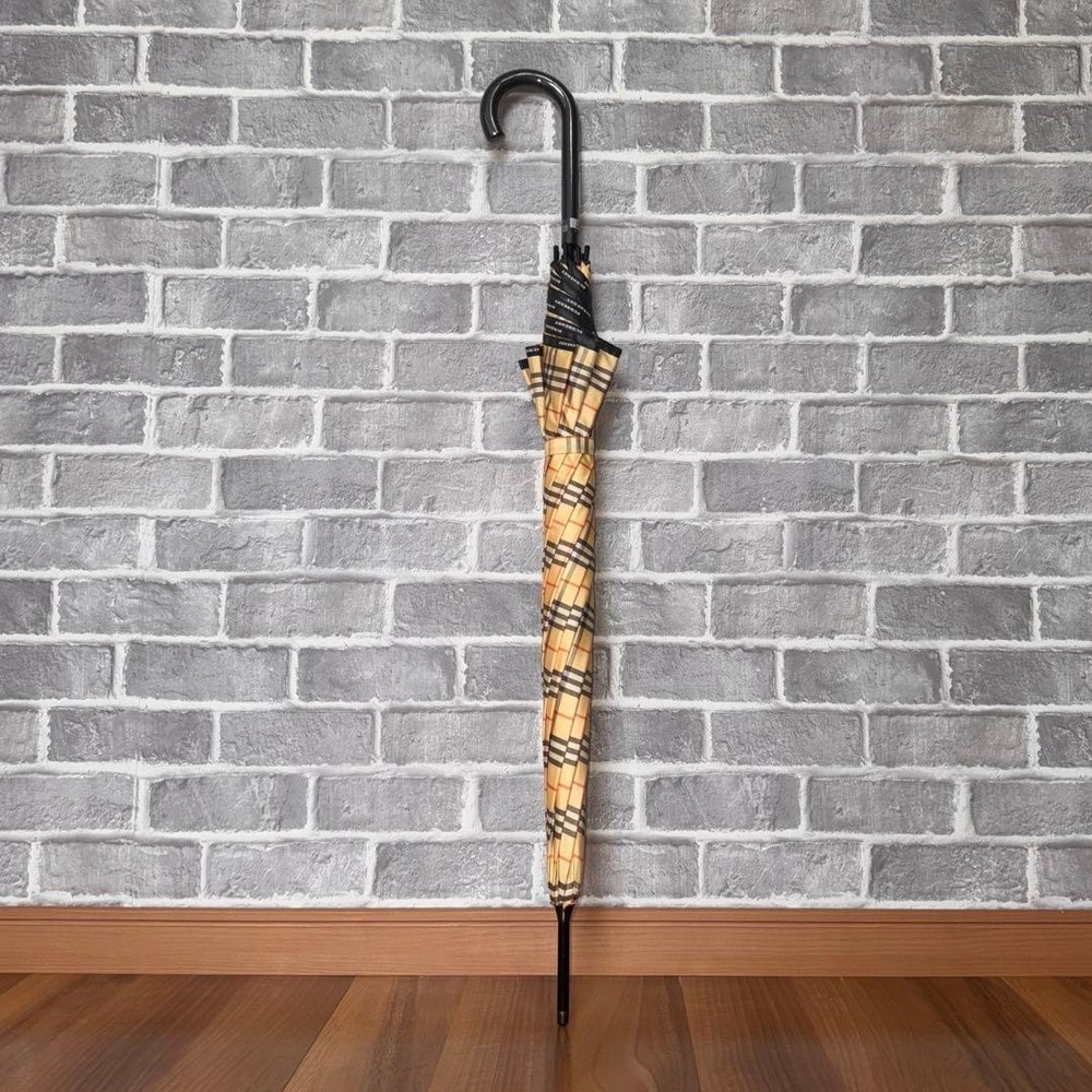 Burberry Long Umbrella Plaid Pattern Men Accessory Original Collection