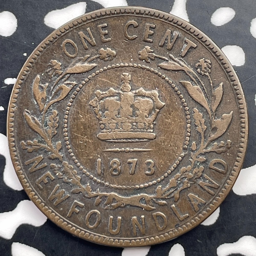 1873 Newfoundland Large Cent Lot#C2887