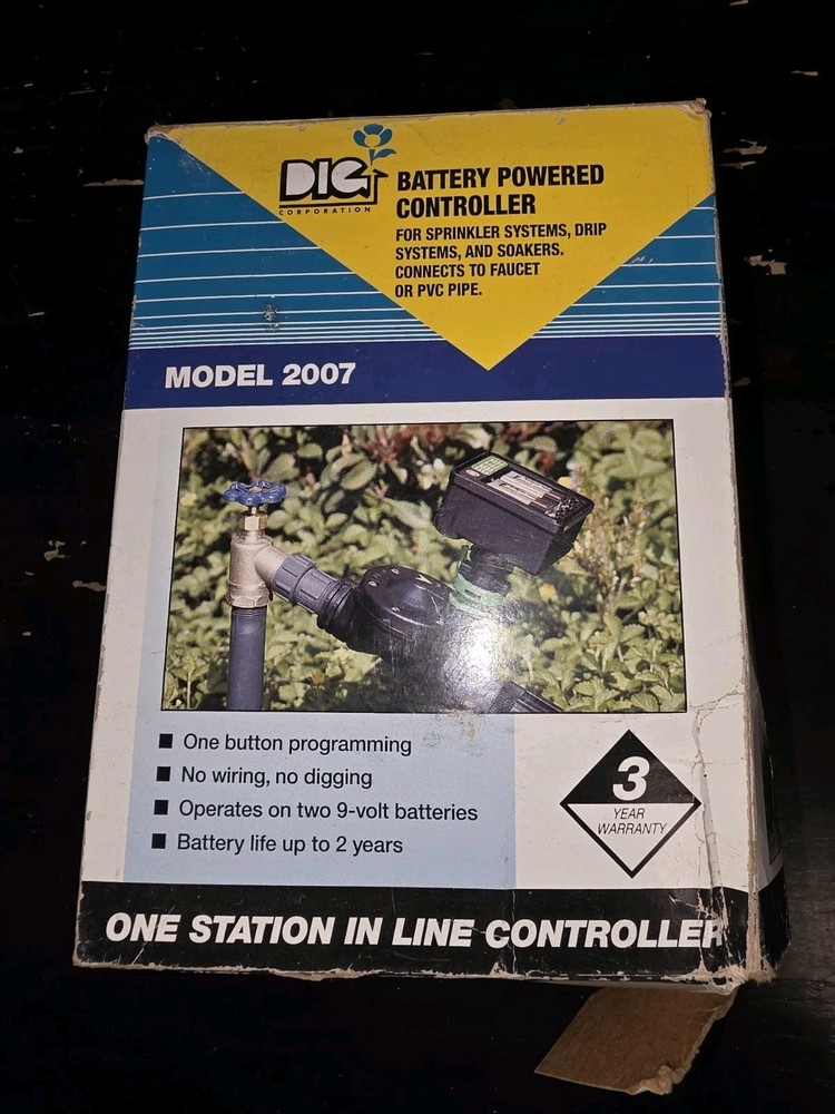 DIG SPRINKLER CONTROLLER BATTERY POWERED DELUXE PROGRAMMABLE Model 2007