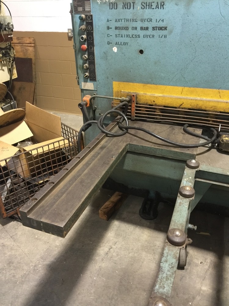 ATLANTIC 10' X 1/4" HYDRAULIC POWER SQUARING SHEAR
