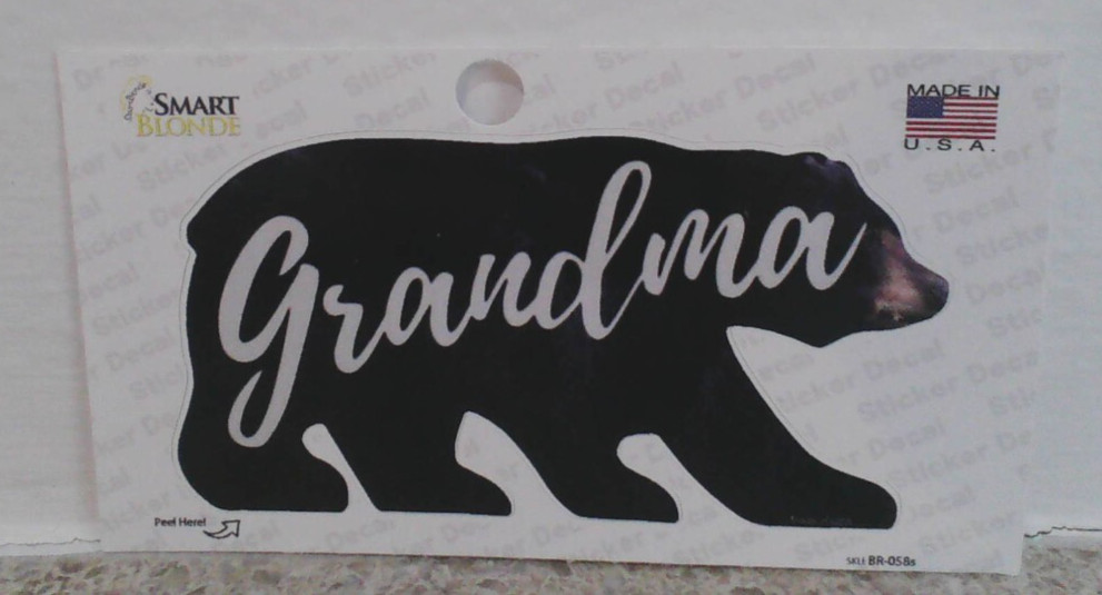 Grandma Black Bear - 3"  Decal Sticker