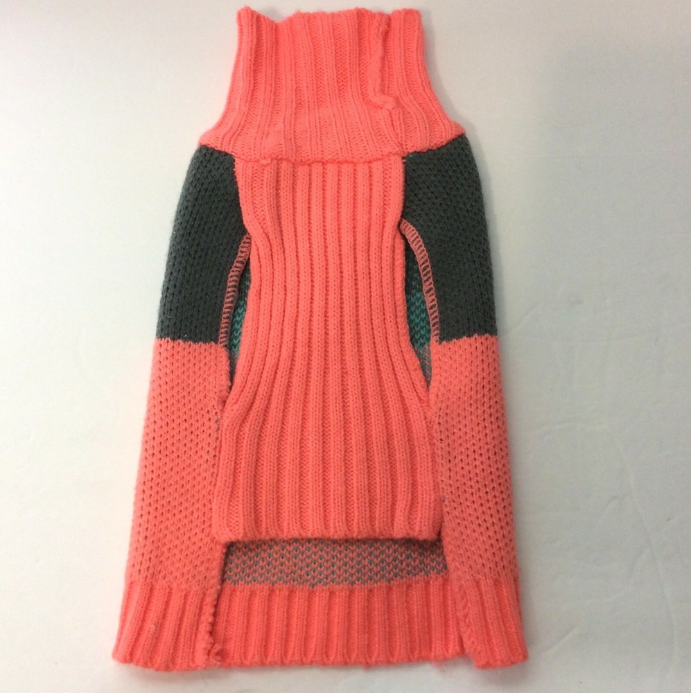 Small Knitted Dog Sweater With Turtle Neck