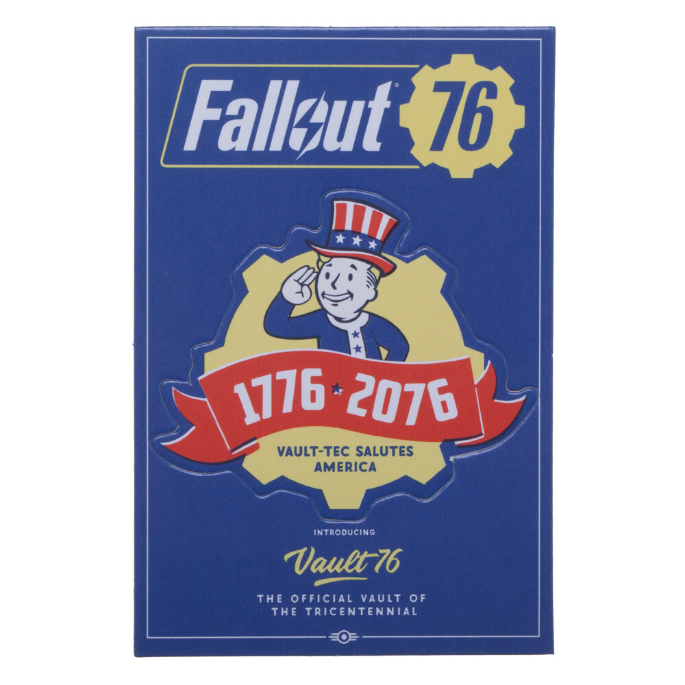 Fallout 76 Lanyard with ID Holder & Charm New