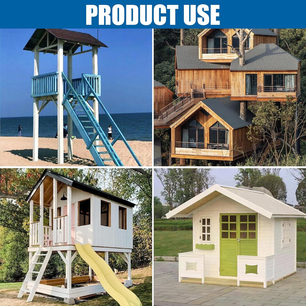 Deer Stand Right-Angle Bracket 4X4, 4-Piece Set Outdoor 4X4 Composite Angle Stee