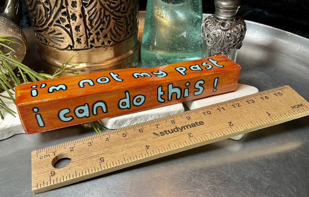 Henna Silver Handmade Painted Gift - Anam Cara Inspirational Message