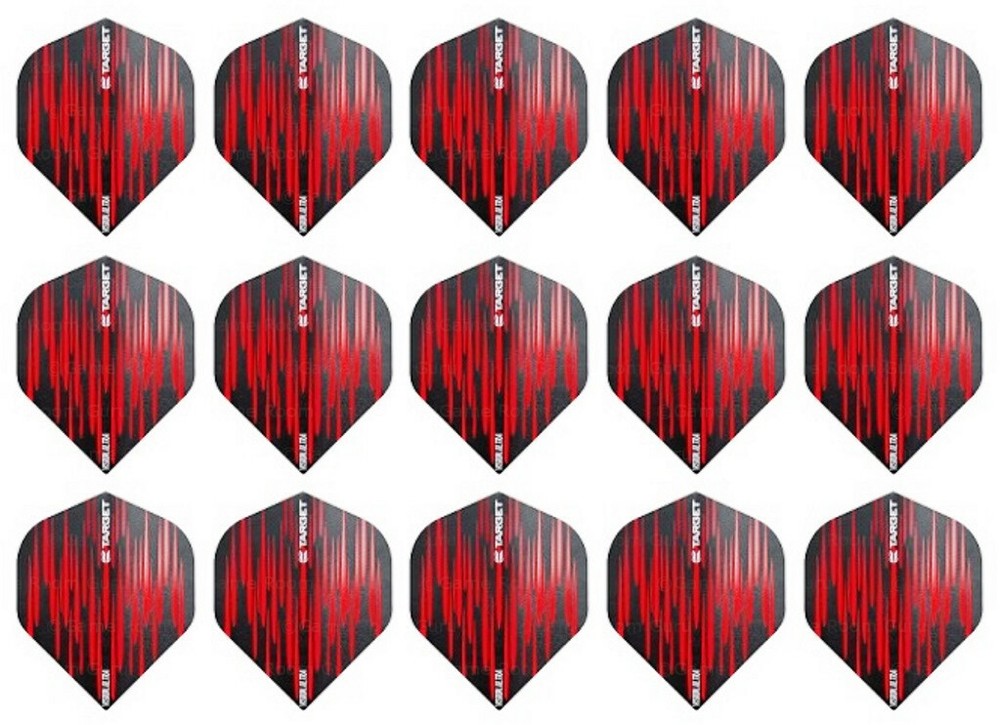 5 Sets Target Spectrum Vision Standard Shape Dart Flights – Ships Tracking – Red
