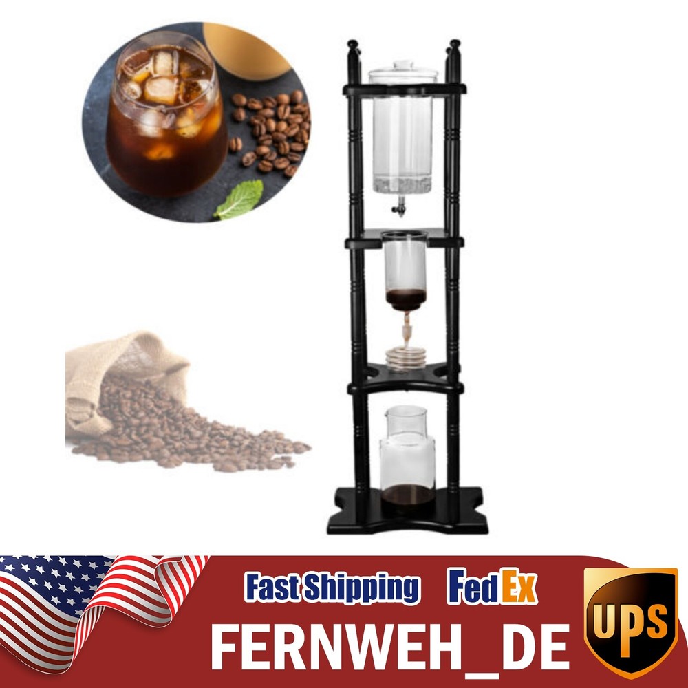 Coffee Maker Cold Brew Machine Glass Slow Drip Technology Ice Drip Coffee Pot US