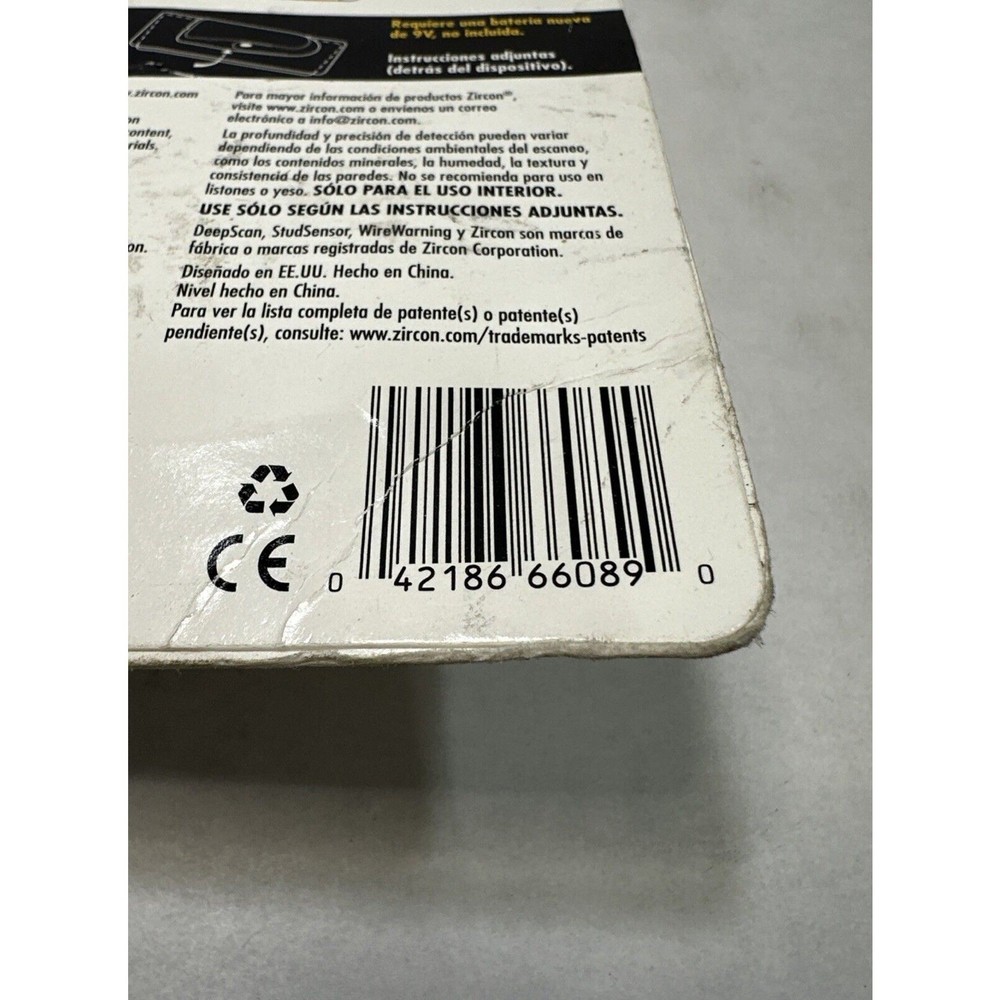 Zircon Studsensor HD55 Electronic Stud Finder w/ DeepScan Mode with Level