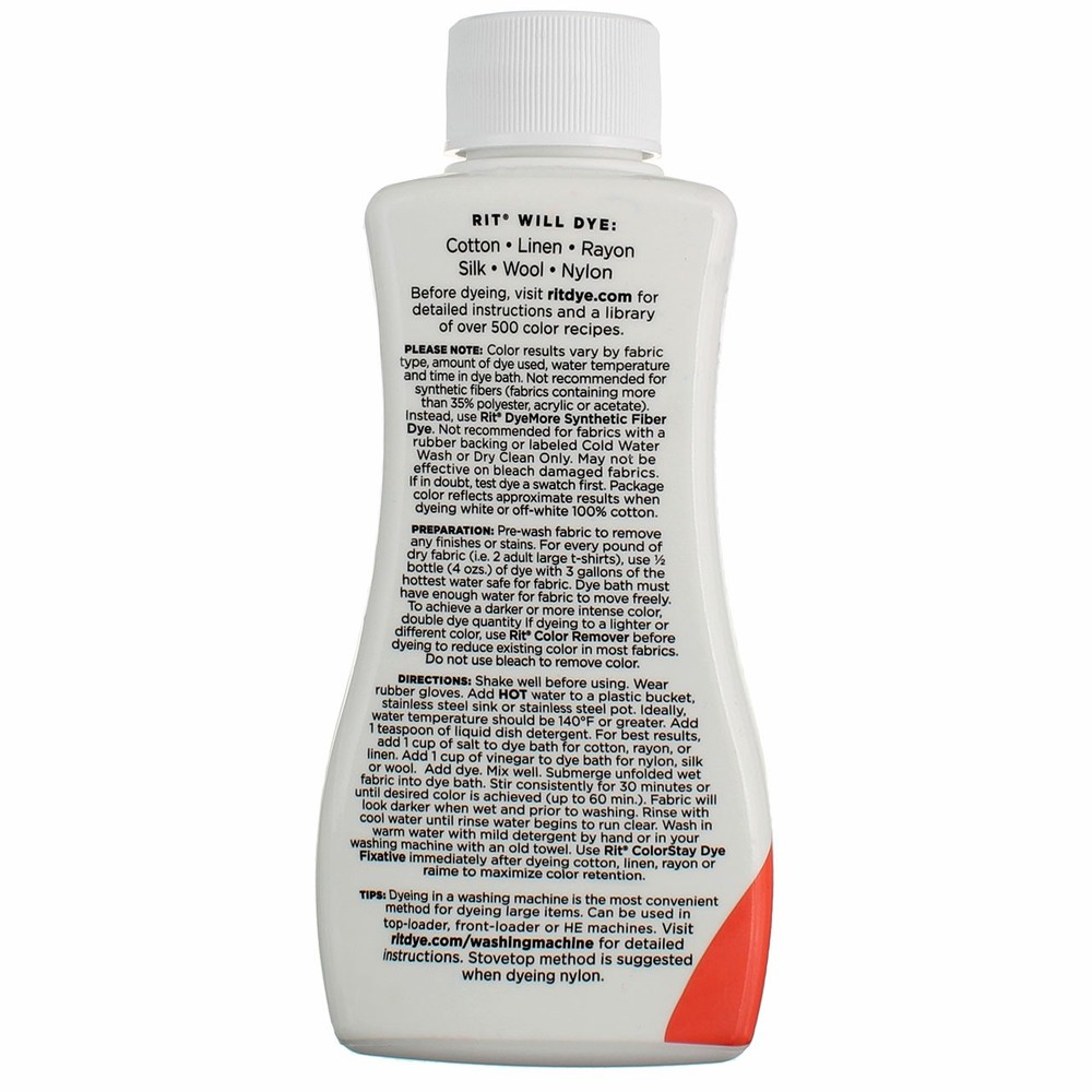 5 Pack Rit All Purpose Dye, Coral, 8 fl oz