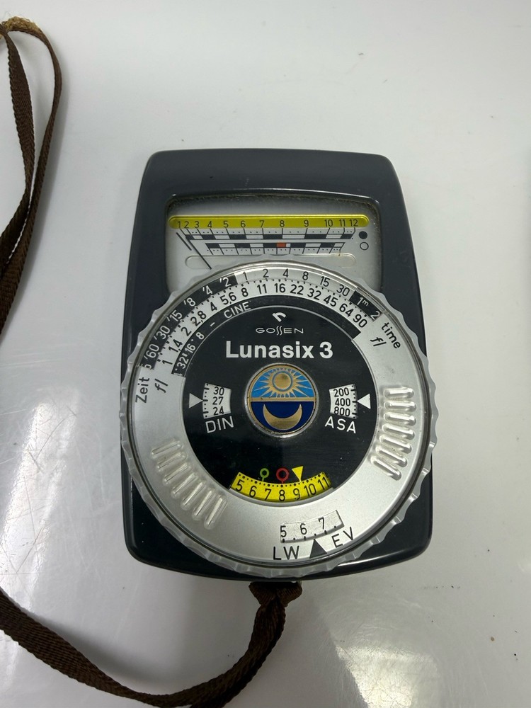 Lunasix 3 Gossen Light Meter & Case W Germany Untested Clean Battery Comp.