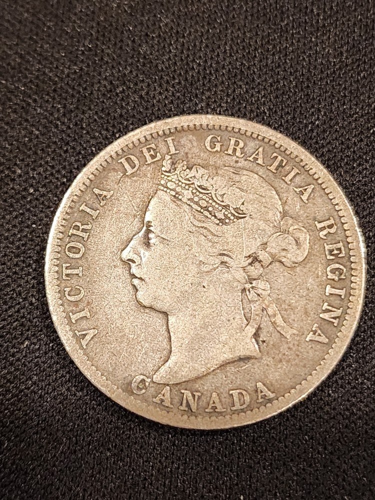 1901 Canada 25 Cents Silver Coin