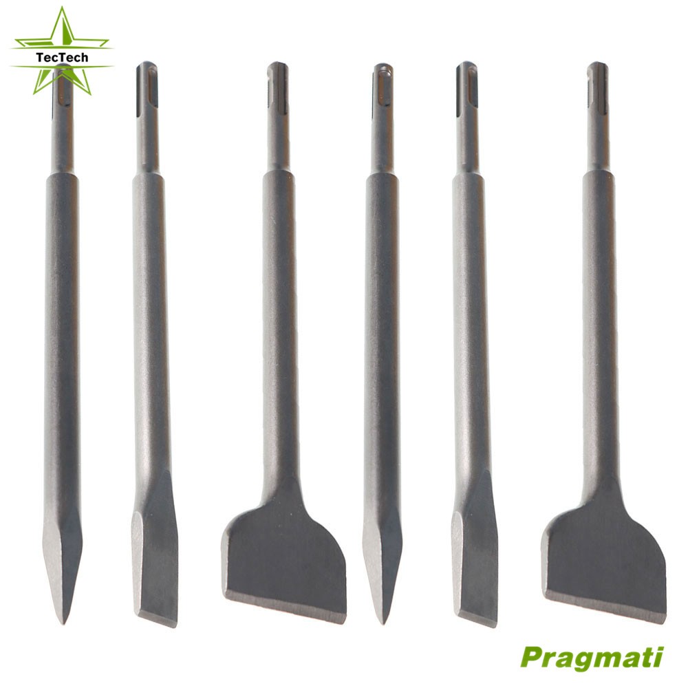 6 Pcs SDS Plus Chisel Set Concrete Drill Bits Set Rotary Hammer Bits new