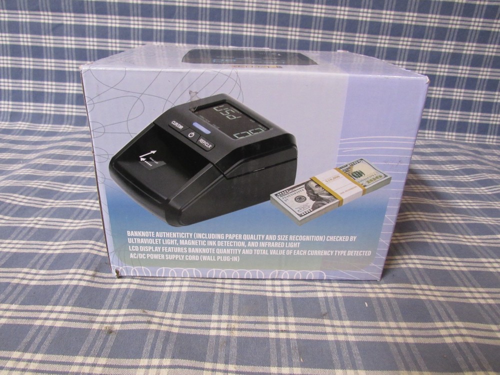 Counterfeit Bill Detector Machine with LCD Display (New Open Box) FREE SHIPPING.