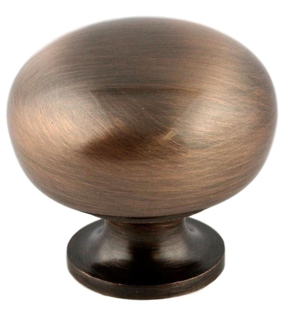 (100-Pack) 1-1/4" Round Hollow Knob Antique Copper