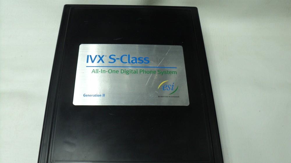 ESI S-Class Phone System Gen II Tested Tested No Power Supply