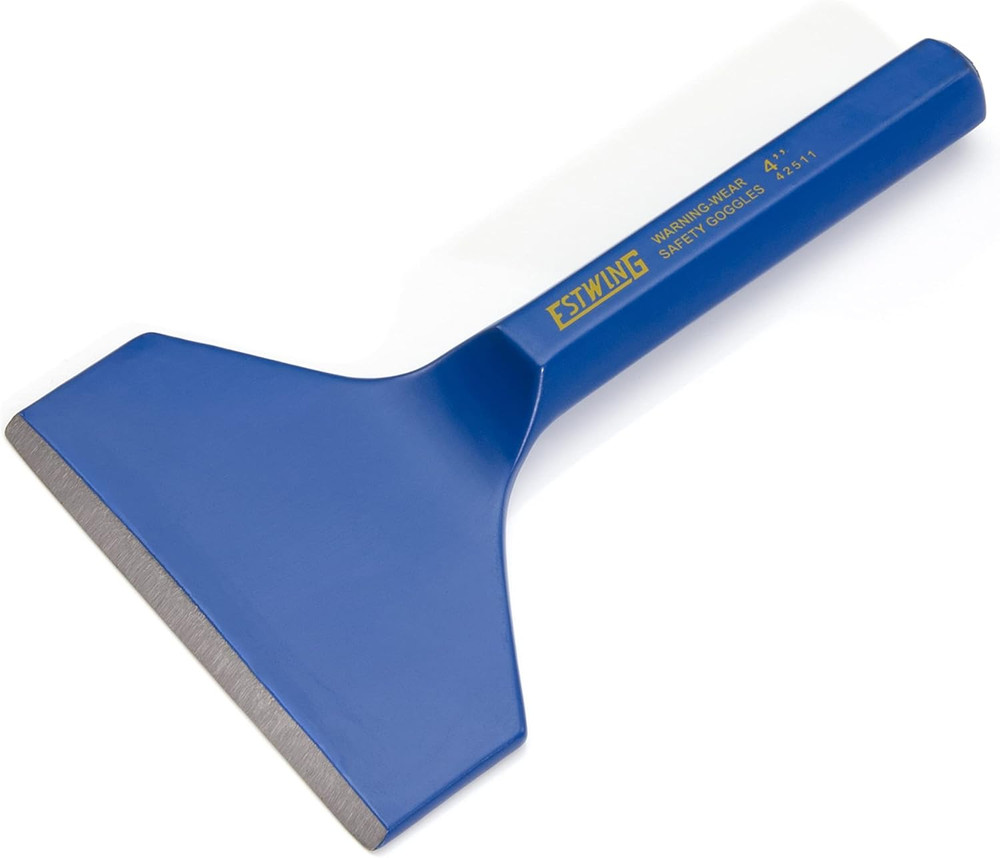 Estwing 4-Inch Wide Hex Shaft Masonry Chisel (42511)