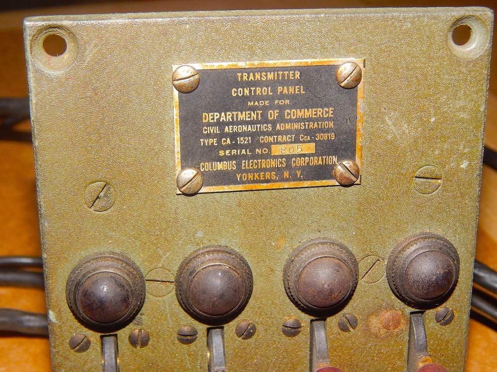 USED FAA Type CA 1521 Transmitter Control Unit by CEC-NY For 4 Xmtr Control/HAM