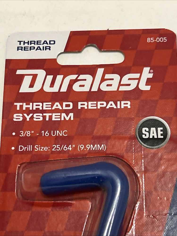 Duralast 85-005 Thread Repair System 3/8” 16 UNC 25/64”